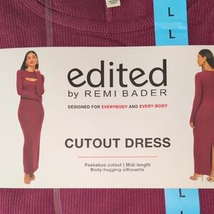 Edited by Remi Bader Burgundy Midi Dress